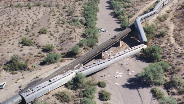 Amtrak Sunset Limited Derailment, Hyder Arizona, 1995